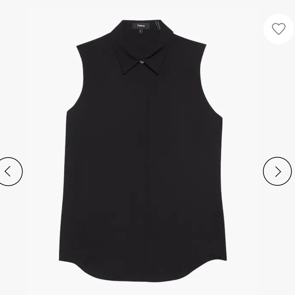 Theory
Tanelis Sleeveless Button-Up